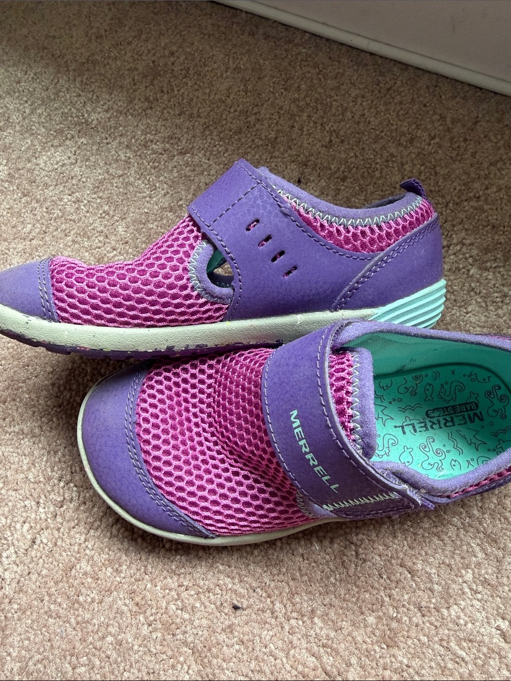 Merrell Kids' Purple & Pink Mesh Slip-On Shoes